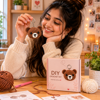 DIY CROCHET KIT (TEDDY) - BROWN