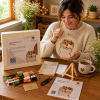 Cute Critter DIY Embroidery Kit