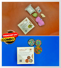 DIY Crochet Kit (Baby Whale) - Green + DIY Mandala Coasters