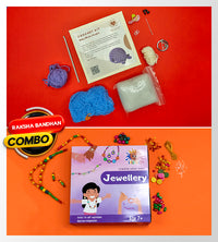 DIY Crochet Kit (Baby Whale) - Purple + DIY Jewellery Kit