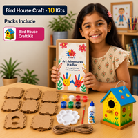Bird House Craft - 10 Kits | Perfect for Kids Golu Return Gifts