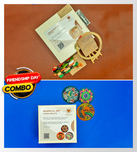 Cute Critter DIY Embroidery Kit + DIY Mandala Coasters