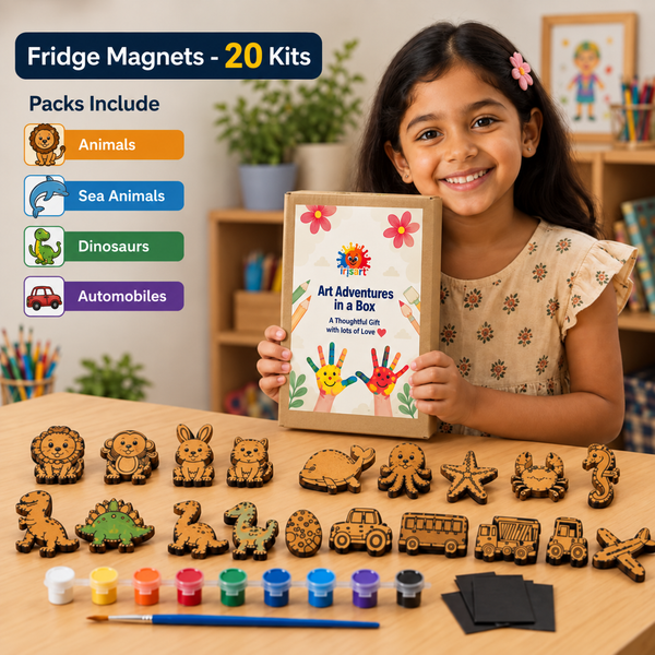 Fridge Magnets Kit - 20 Kits | Perfect for Return Gifts