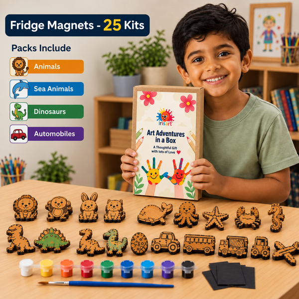 Fridge Magnets Kit - 25 Kits | Perfect for Return Gifts