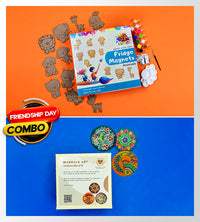 Mini Murals DIY Fridge Magnets - Animals + DIY Mandala Coasters