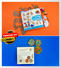 Mini Murals DIY Fridge Magnets  - Dinosaurs + DIY Mandala Coasters