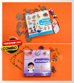 Mini Murals DIY Fridge Magnets  - Dinosaurs + DIY Jewellery Kit
