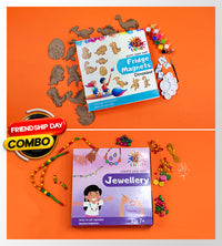 Mini Murals DIY Fridge Magnets  - Dinosaurs + DIY Jewellery Kit