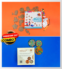 Mini Murals DIY Fridge Magnets - Sea Animals + DIY Mandala Coasters