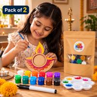 Festive diya T-light holder - 15 Kits | Kids Golu Return Gifts