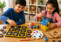 Tic Tac Toe Kit (Hulk vs Captain America) + Bird House Craft Kit